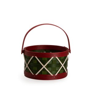 Drum Basket Set with Protector - Green with Red Trim