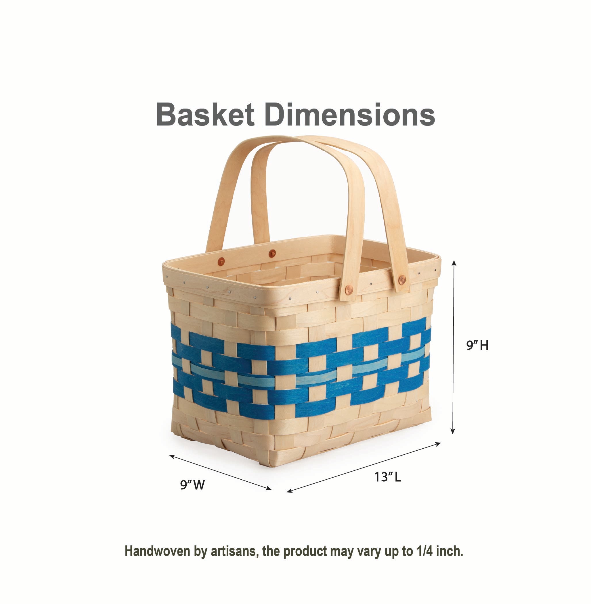 Spring Homestead Basket with Protector - Blueberry - Image 2