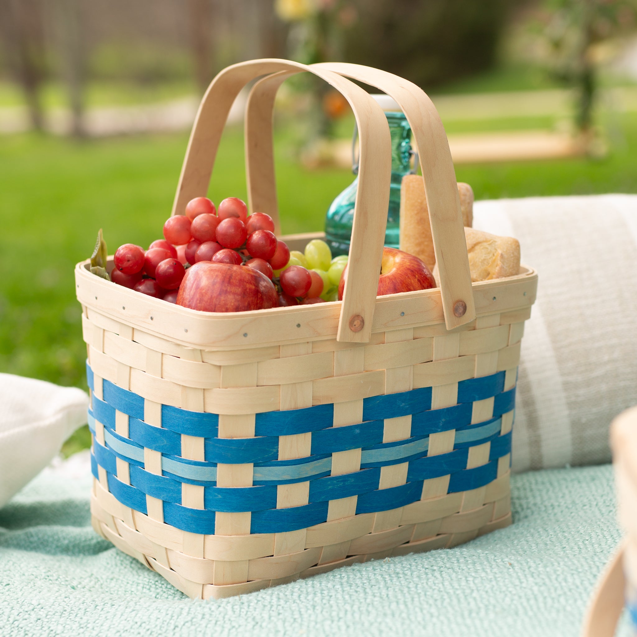 Spring Homestead Basket with Protector - Blueberry - Image 3