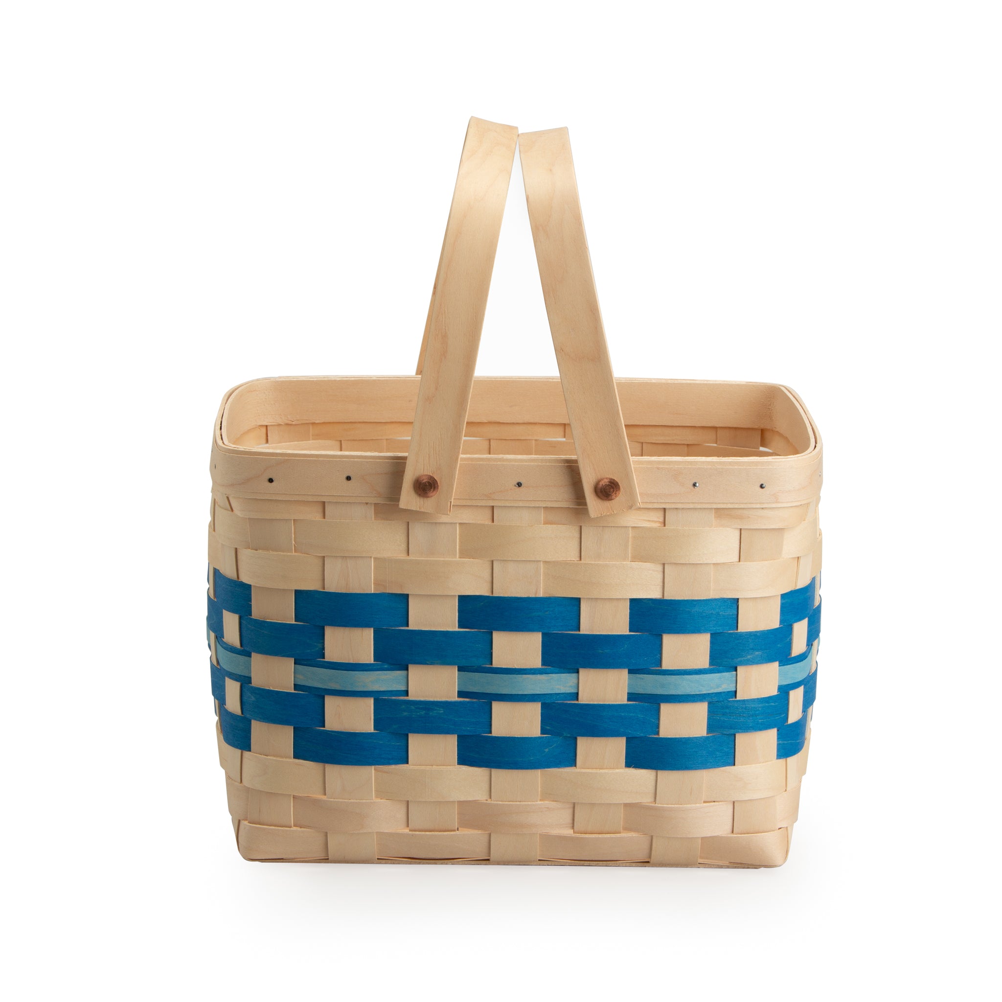 Spring Homestead Basket with Protector - Blueberry