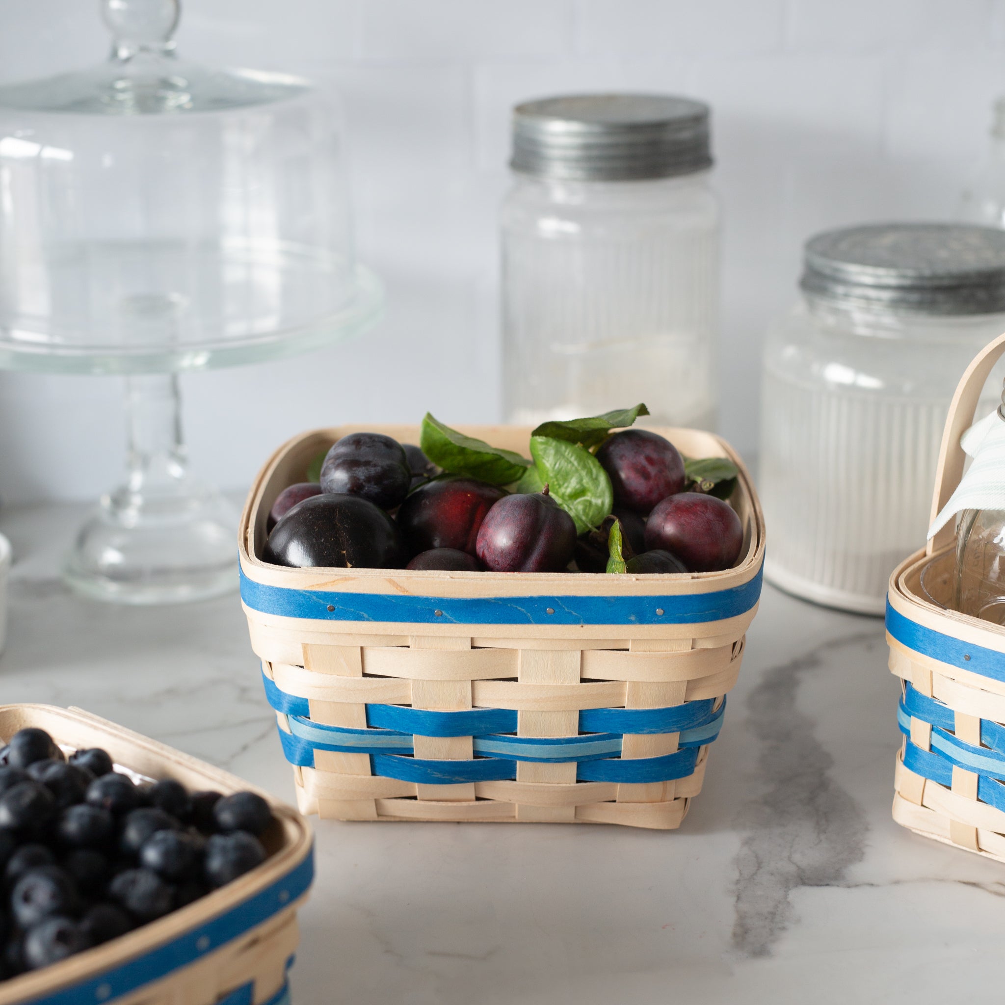 Spring Large Berry Basket with Protector - Blueberry - Image 3