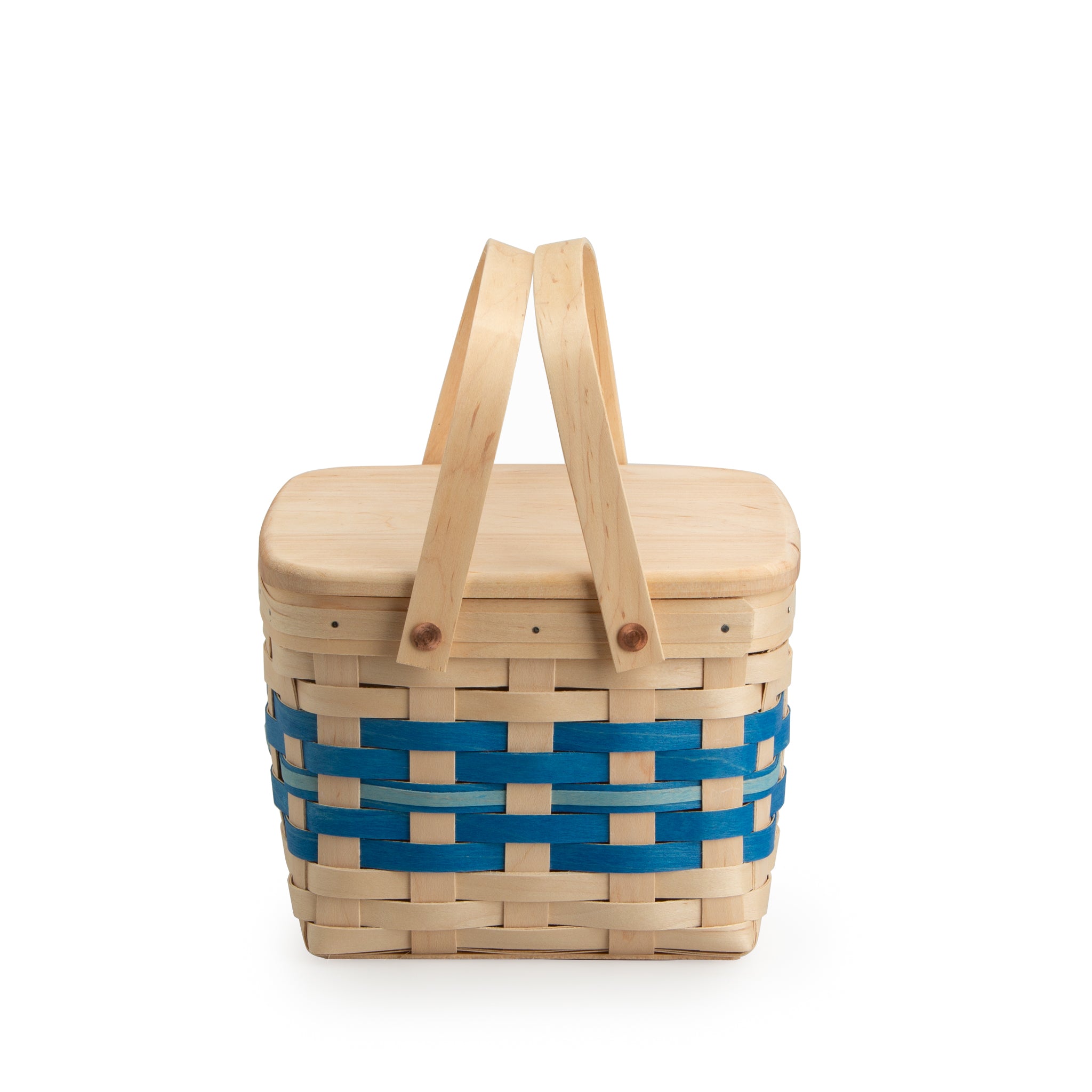 Spring Provision Picnic Basket with Lid and Protectors - Blueberry - Image 12