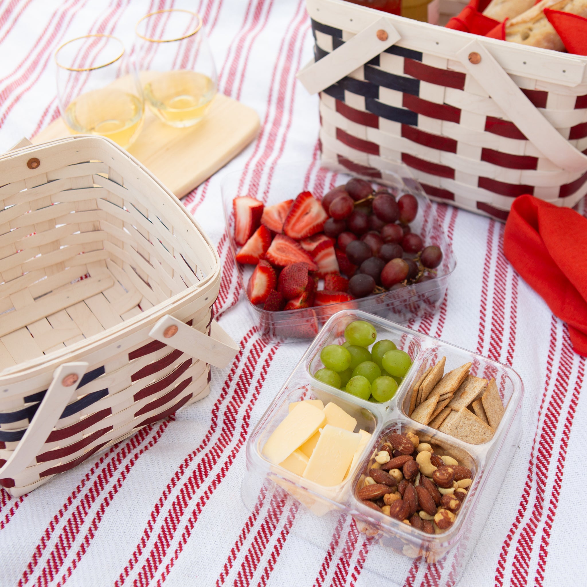 Spring Provision Picnic Basket with Protectors - Blueberry - Image 8