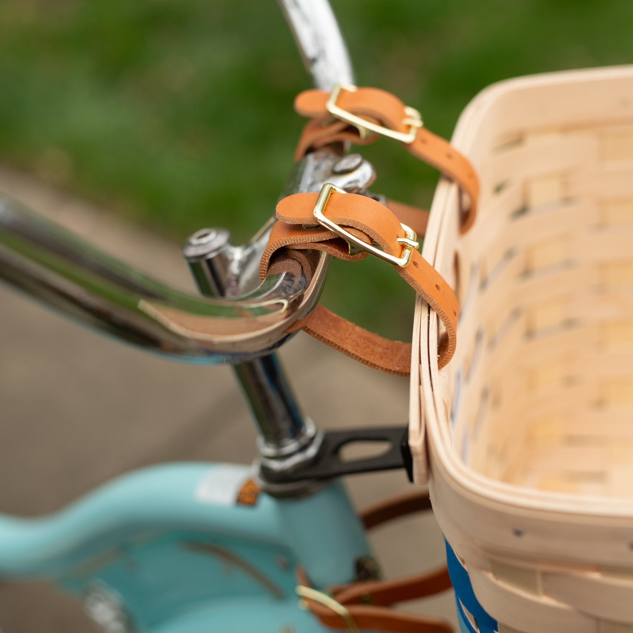 Spring Tapered Rectangle Bicycle Basket - Blueberry - Image 6
