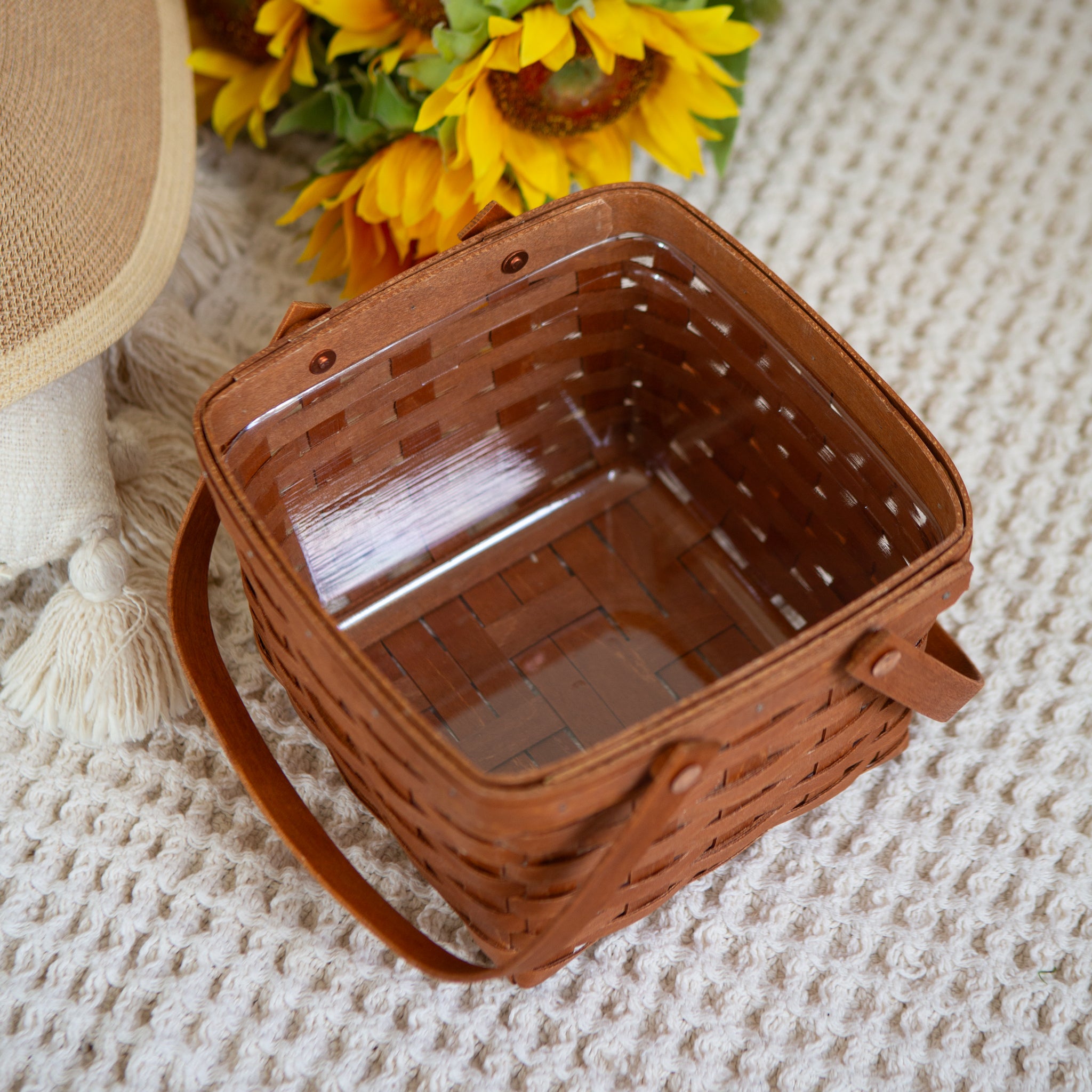 Mackinac Provision Basket with Protector - Warm Cinnamon - Image 4