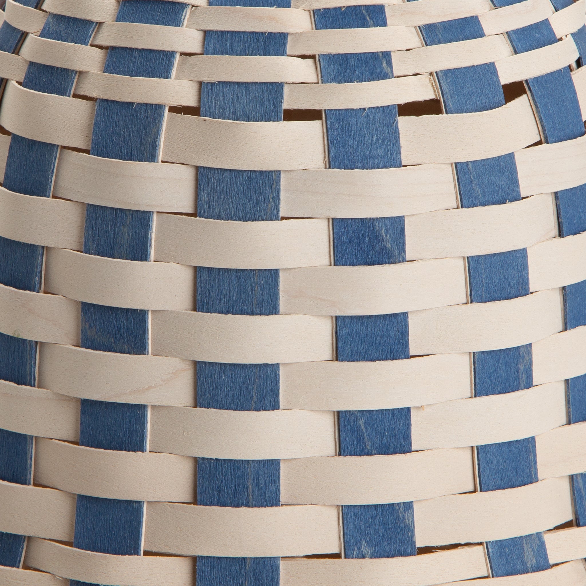 Large Bell Basket - Blue and White - Image 2