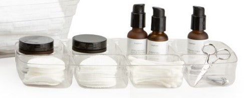 1896 Vanity Organizing Basket Set with Protectors - Black - Image 2