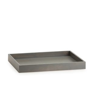 Pewter 1973 Medium Wood Organizing Tray