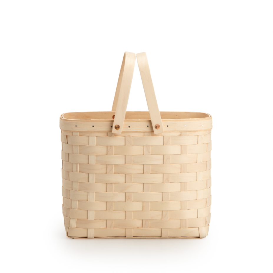 Wine Caddy Basket - Whitewashed - Image 2